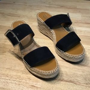 franco sarto coastal espadrille wedge sandal yellow
